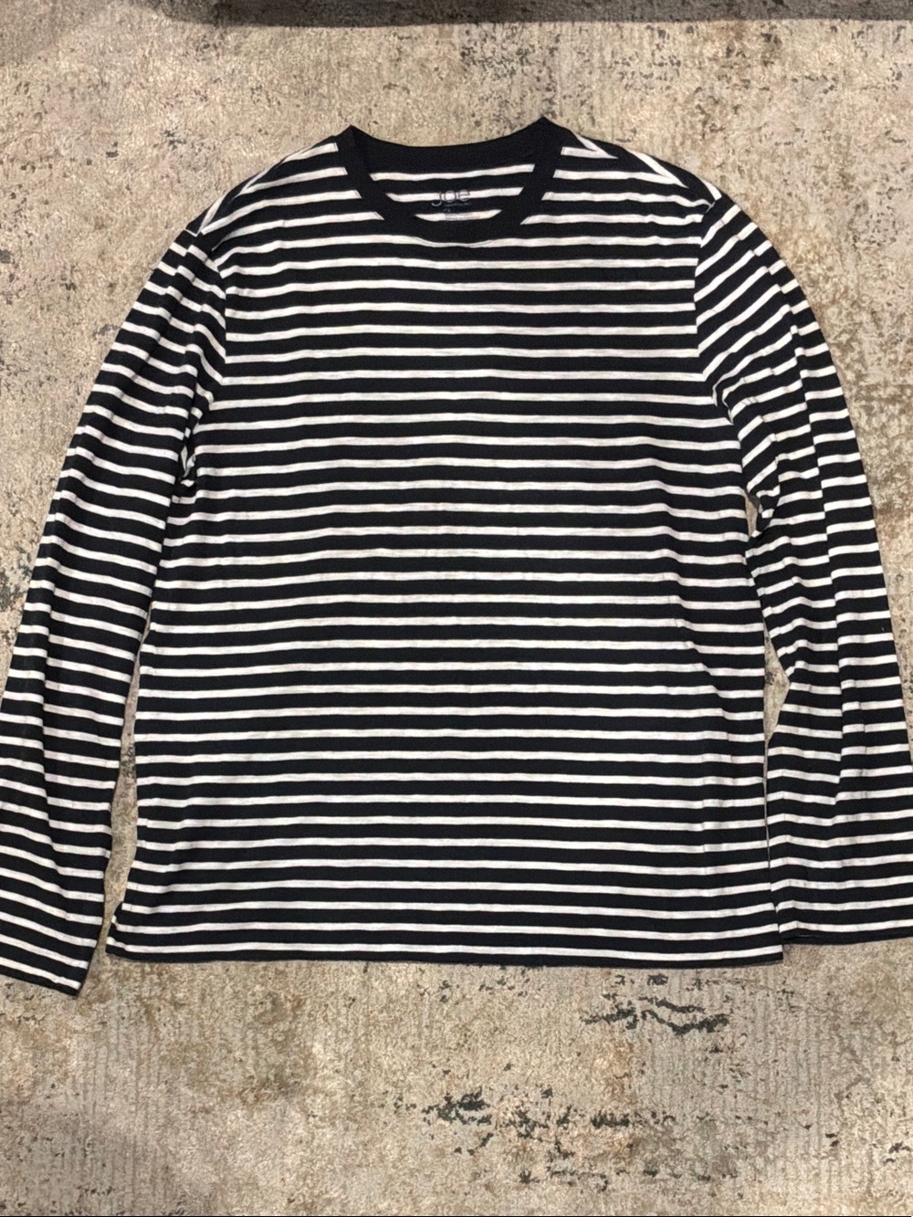 Striped Black & White Long Sleeve Tee